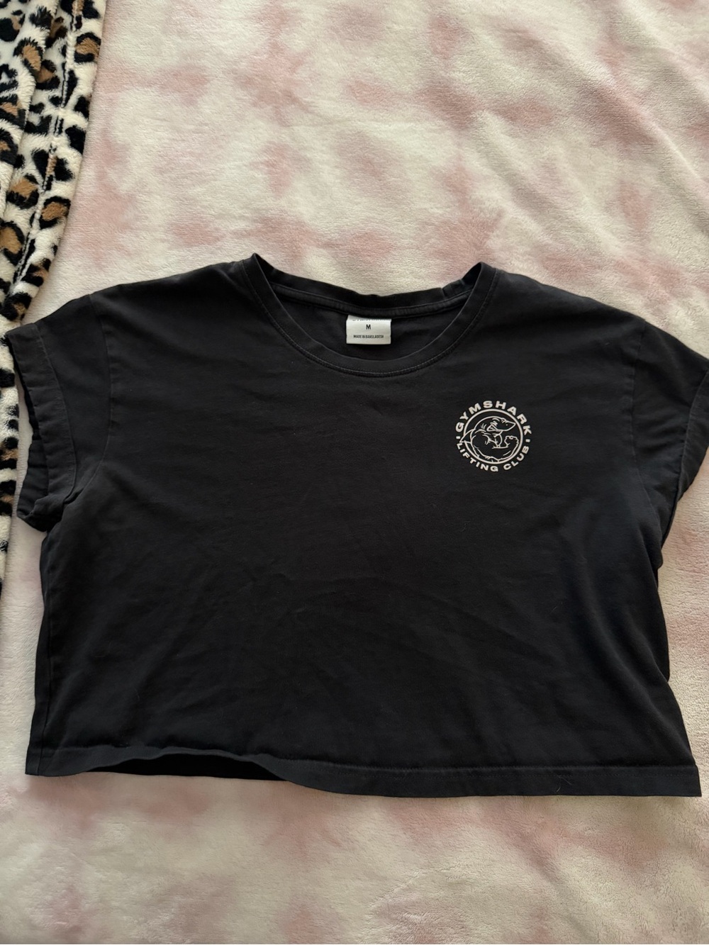 Gymshark Black Cropped Logo Tee - Women's Short Sleeve